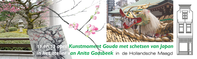 Open atelier Anita gaasbeek tijdens Kunstmoment